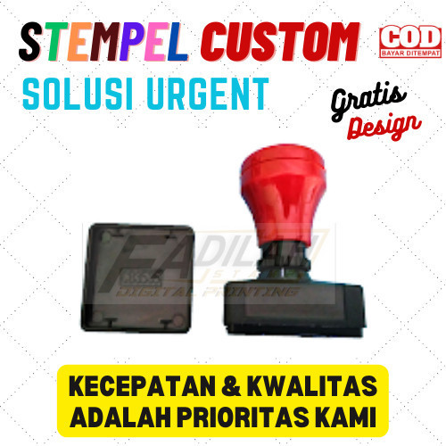 

HOT PROMO STEMPEL CUSTOM /KOTAK 26X26 MM /BISA 2 WARNA/TINTA OTOMATIS