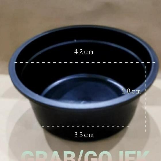COD Baskom Plastik Besar Diameter 42cm | Ember Plastik | BAK 20 Hitam