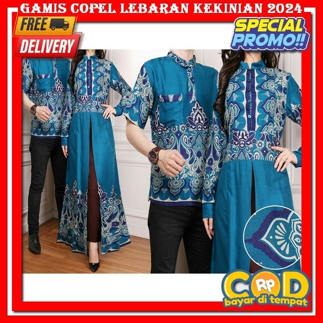 Baju Kondangan Wanita Kekiniaan Ibu Copel  Jumbo Senada Kakak Adik Bocil Gamis Terbaru 2023 Lebaran 