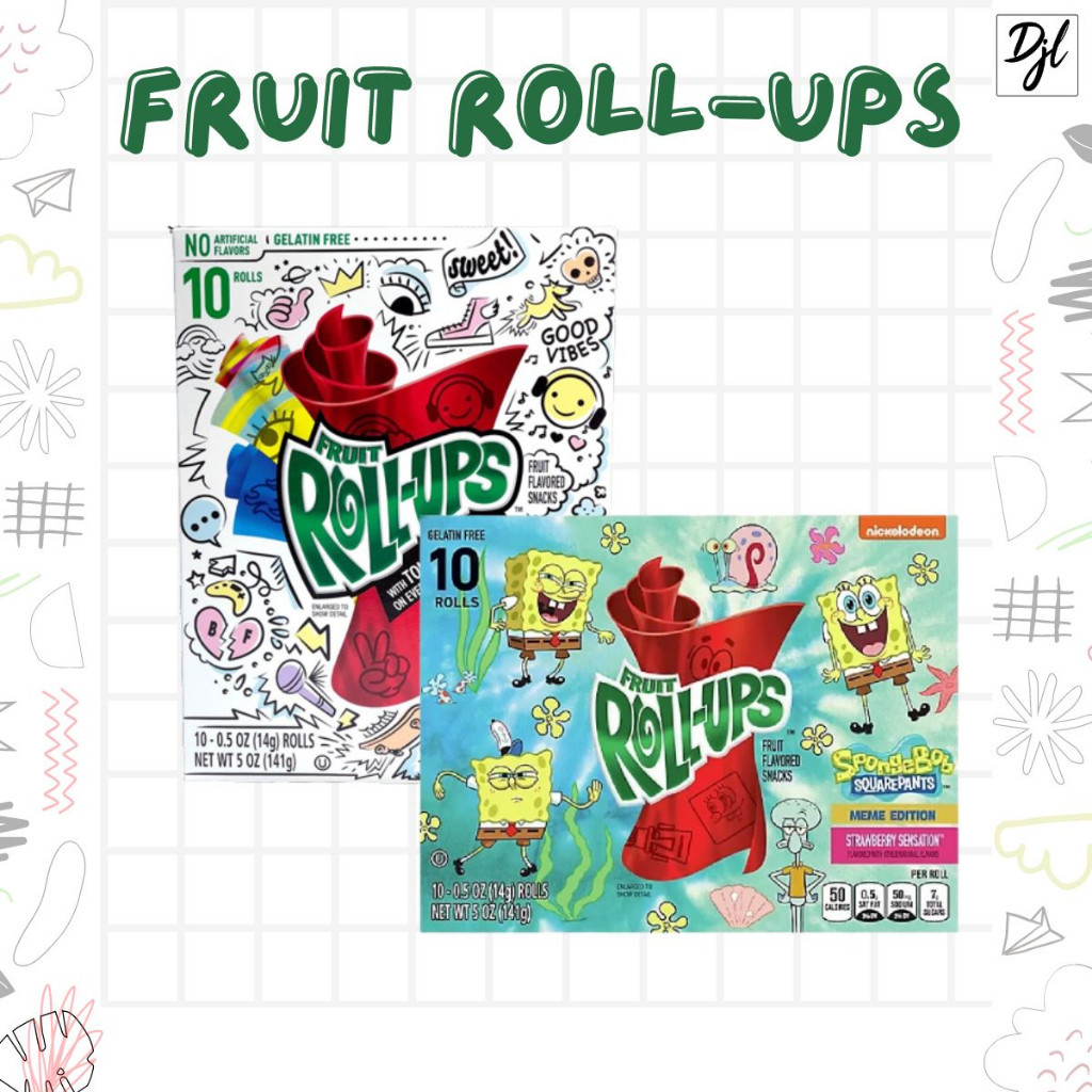 

Fruit Roll-Ups Variety Pa 141g Permen Aneka Rasa isi 10 Roll 1 Pak