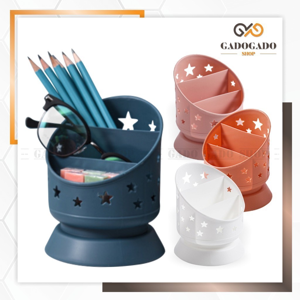 

GGS HL0219 Rak Kosmetik Tempat Penyimpanan Alat Tulis Serbaguna Pen Holder Storage Box Y1500