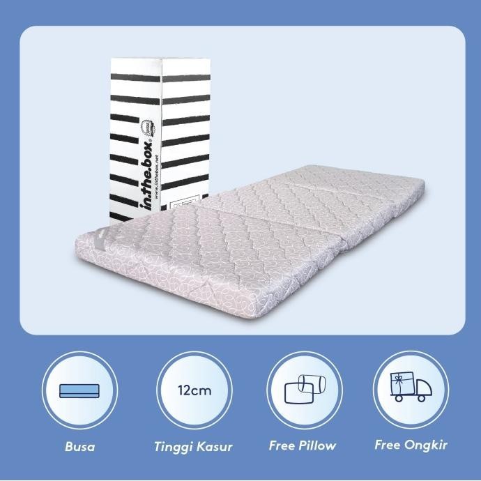 Kasur Lipat Lantai IN THE BOX Flip Z - Gratis Bantal & Tas Kasur Lipat