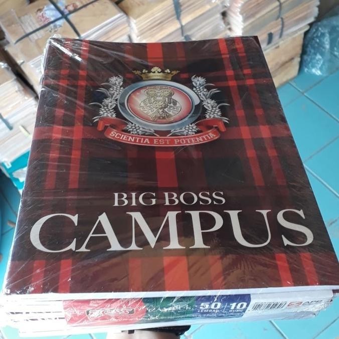 

COD TERMURAH BUKU TULIS CAMPUS BIG BOSS 50 LEMBAR 1 PAK ISI 10 BUKU ST045