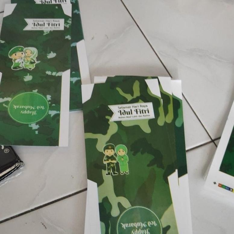 

Flash Sale Amplop Lebaran/Angpao Lebaran Army/Isi 10Pcs/Art Paper Glossy /(Angkatan Tni)Tidak Ada Foto Dan Nama Diskom