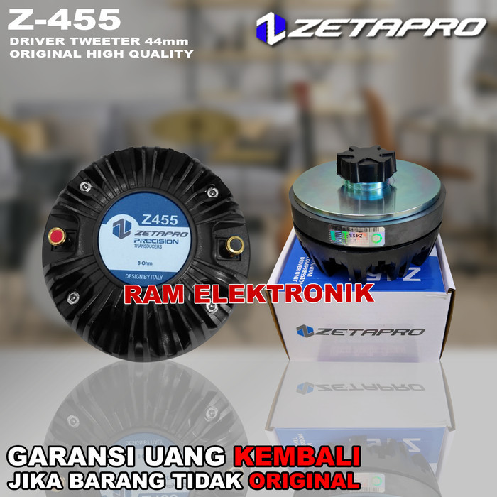 DRIVER TWEETER TWITER ZETAPRO Z455 120 WATT COIL 1.75 INCH ORIGINAL