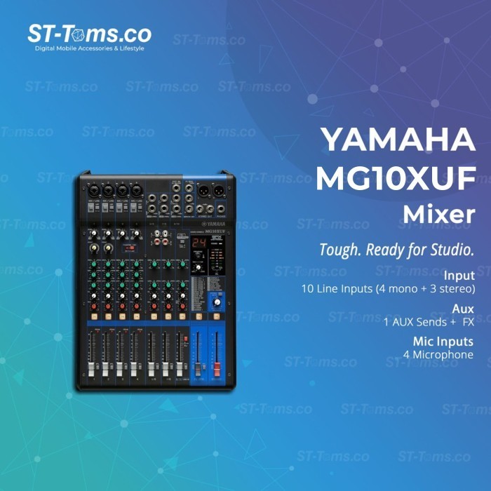 YAMAHA MG10XUF MG10 XUF MG 10XUF AUDIO MIXER CONSOLE 10 CHANNEL FADER