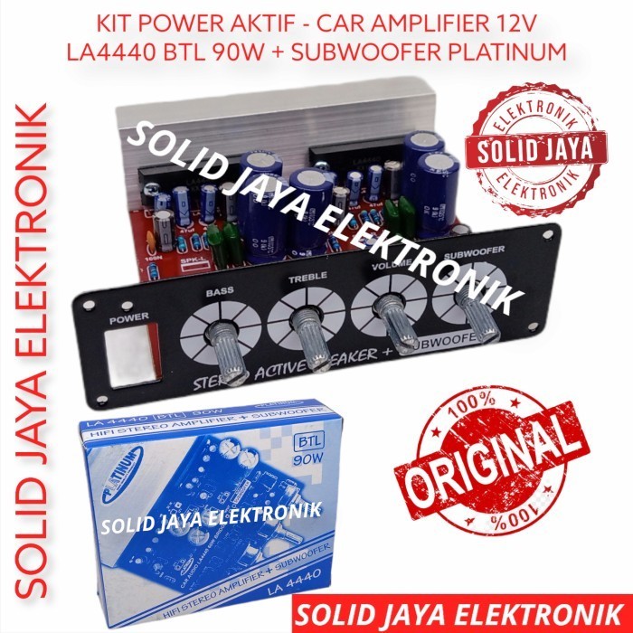 KIT POWER AKTIF AMPLIFIER 12V LA4440 BTL SUBWOOFER LA MOBIL PLATINUM