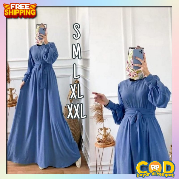 Ghamis Pakean Remaja Model Terbaru 2024 Busana Deres Branded Viral Bahan Tebal Simpel Elegan Juba Ce