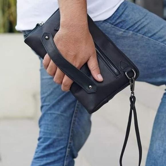 Tas tangan kulit asli - tas pria kulit - hand bag kulit asli CC Spesial