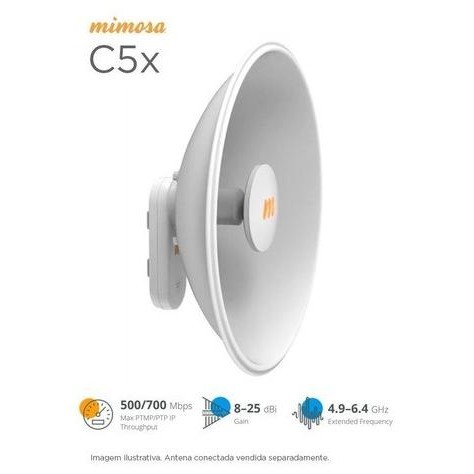 MIMOSA C5X NX-25 lengkap POE dan antenna 25db