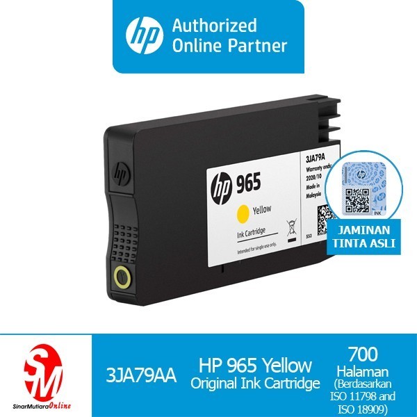PROMO TINTA CARTRIDGE HP 965 YELLOW #ORIGINAL