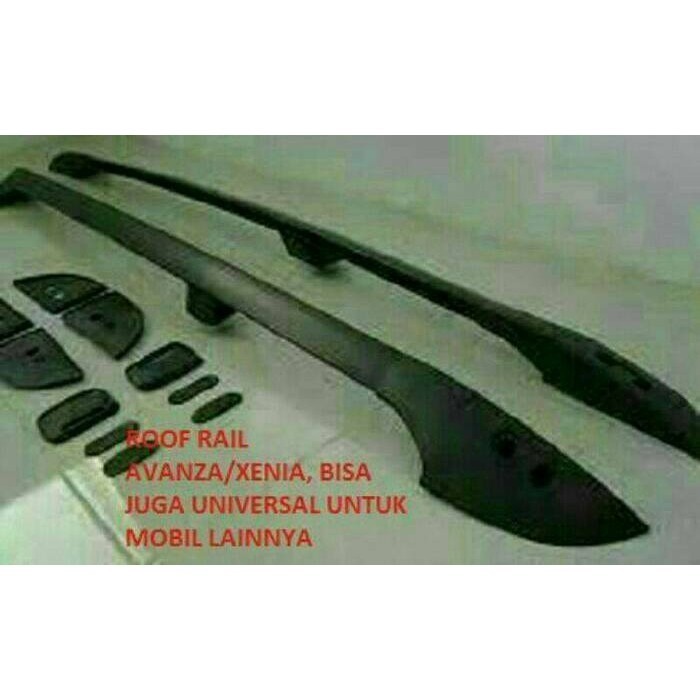 Roof Rail Avanza Xenia Hitam / Chrome