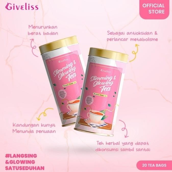 Giveliss Teh Penurun Berat Badan & Bikin Glowing Slimming Glowing tea