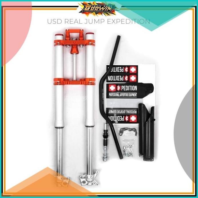 UPSIDEDOWN UPSIDE DOWN SHOCK DEPAN KLX CROSS EXPEDITION REAL JUMP 2020