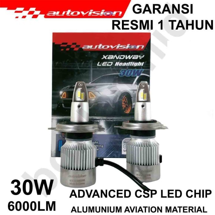 LAMPU LED MOBIL HONDA FREED H4 HI/LO AUTOVISION XANDWAY HEADLAMP 6000K