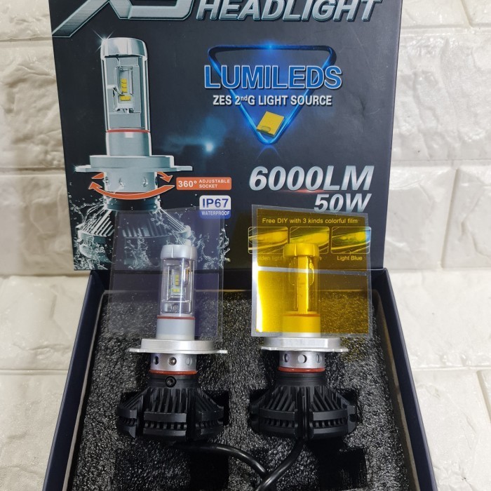 LED X3 H4 3 WARNA