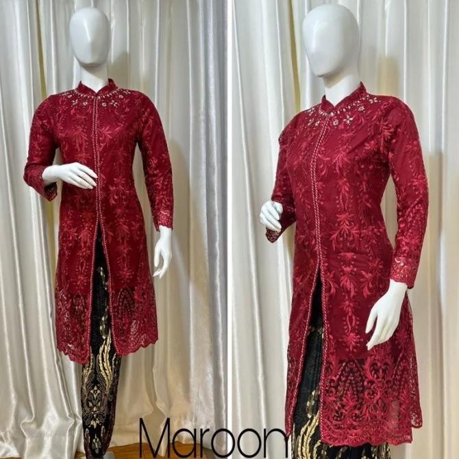 kebaya payet mutiara/tunik tile/tunik brukat/kebaya modern/kebaya