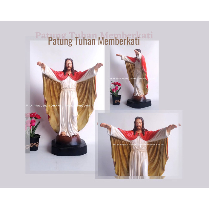 Patung Tuhan Yesus Memberkati 40Cm