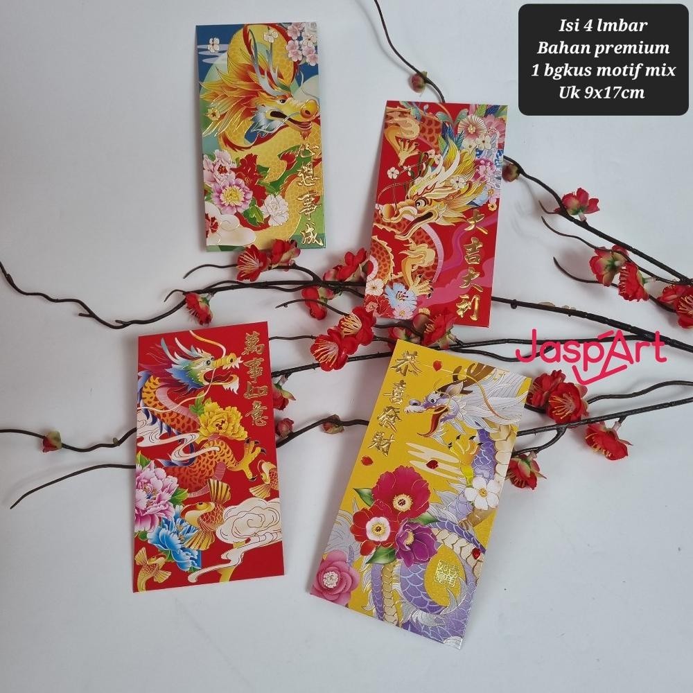 

Termurah Angpao Imlek Shio Naga 2024 Angpao Premium Tebal Isi 4 Fungpao Hongbao Tebal Sale