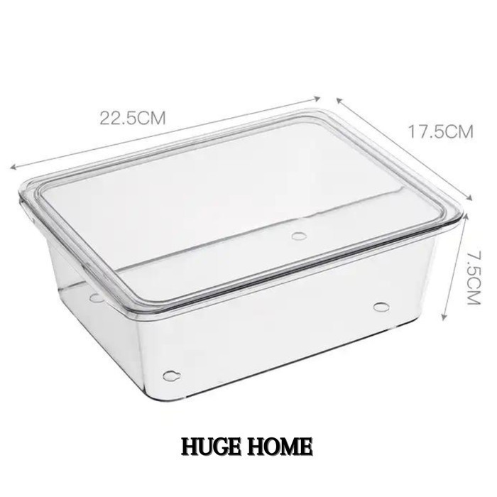Sale Box Container Kulkas Wadah Organizer Fridge Freezer + Tutup Serbaguna