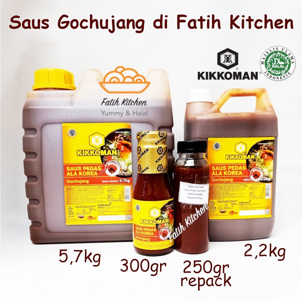 

Kikkoman Gochujang Sauce Halal 5,7 kg Jerigen- Saus Pedas Korea