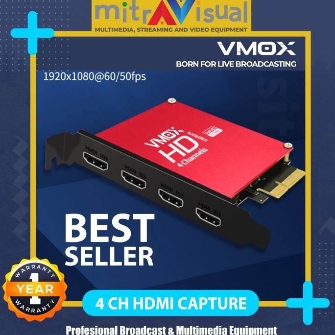 VMOX CAPTURE HDMI 4 INPUT 1080P Support Vmix OBS Wirecast