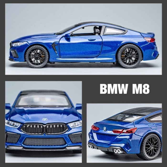 Diecast Mobil BMW M8 Miniatur Die-cast Skala 1:32