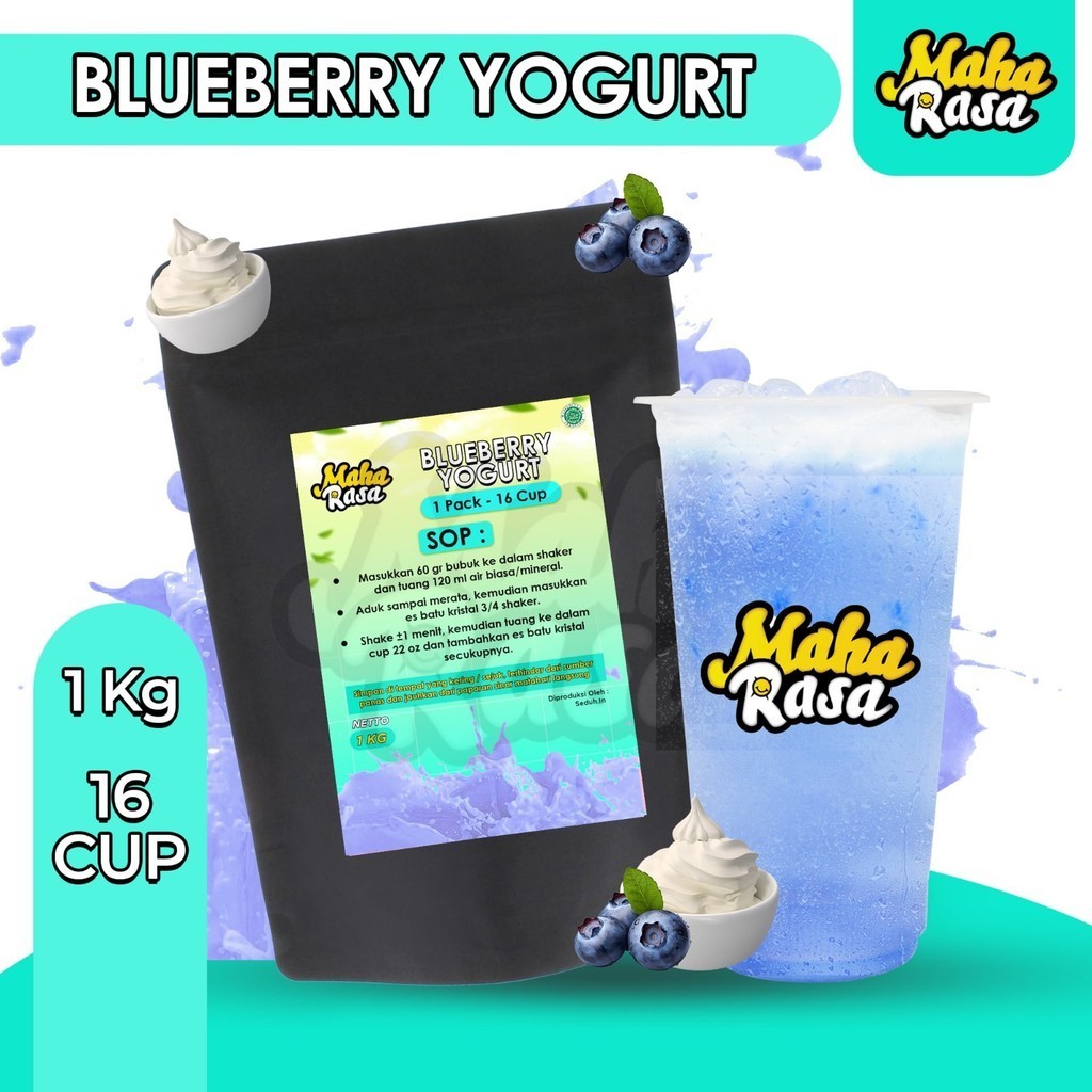 

MAHA RASA - Blueberry Yogurt Bubuk Minuman Instan (1 KG)