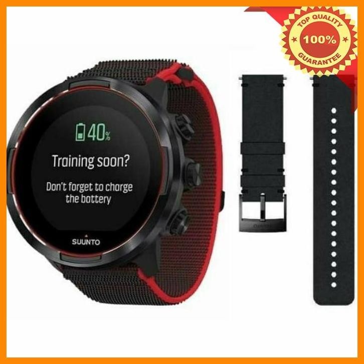 (GRAC) JAM TANGAN SUUNTO 9 BARO RED FREE STRAP ORIGINAL