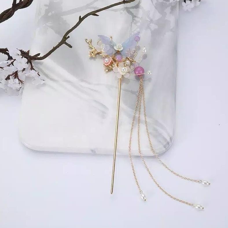 [KONDE] tusuk konde hair comb sangjit chinese ornament style jepang korea tiongkok sirkam TERLARIS