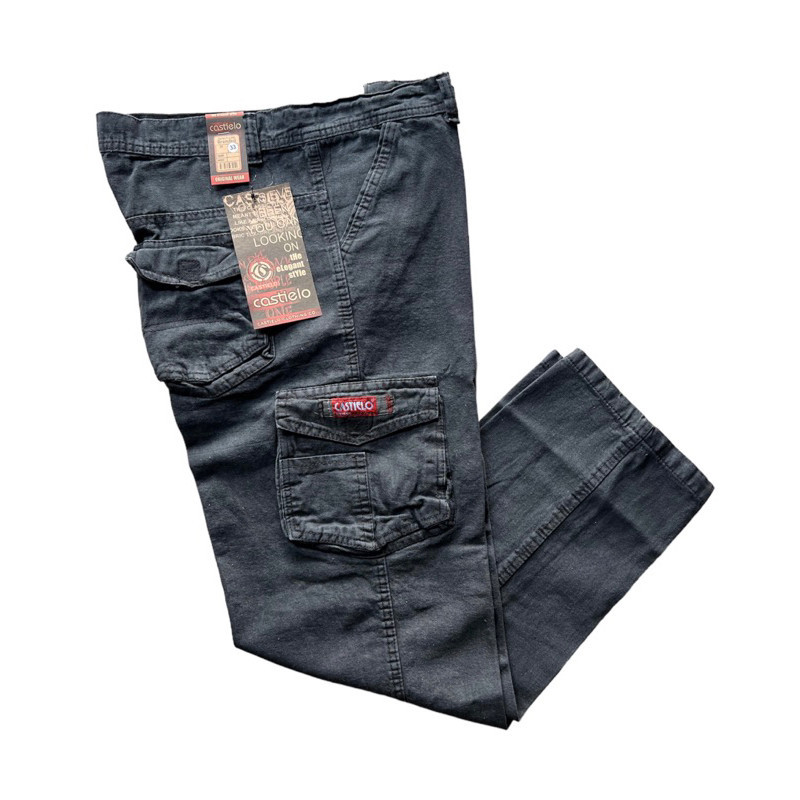 NEW LAUNCHING TERMURAH CELANA JEANS CELANA CARGO PRIA TEBAL bahan semi jeans CELANA kimpol tebal