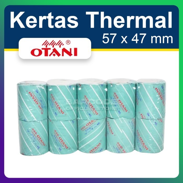 

Terlaris ( 1 Pack ) Kertas Thermal Otani 57 X 50 Mm - Roll Kasir 57X50 Hitam Promo Terbaru