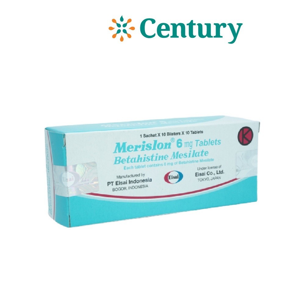 MERISLON 6MG 1 STRIP 10 TABLET / PUSING / VERTIGO