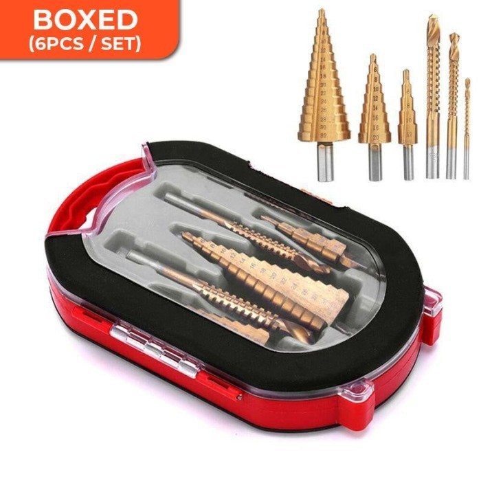 Terlaris 6 Pc Set Mata Bor Set Pagoda/Mata Bor Pagoda Baja/Mata Bor Pagoda Tita Promo Terbaru