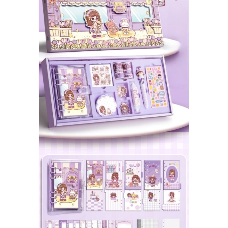 

Set Binder A6 terlengkap / organizer / diary book / binder nini