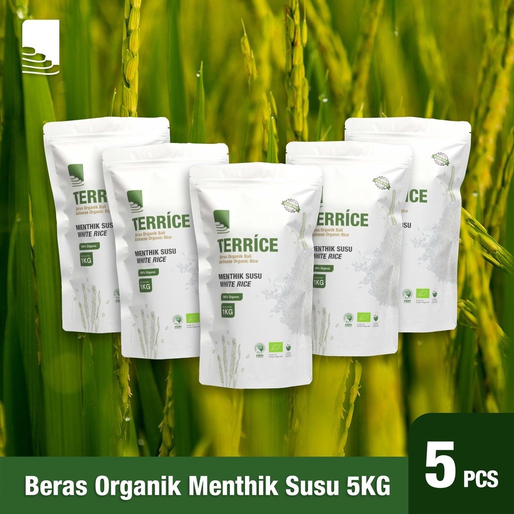 

Beras Keluarga Organik Menthik Susu 5kg - Terrice