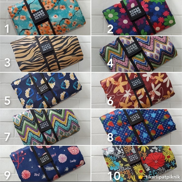 Tikar Lipat Ukuran Jumbo Praktis Serbaguna Waterproof