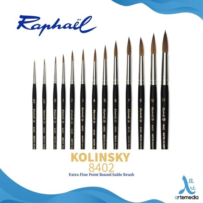 

Terlaris Kuas Lukis Raphael 8402 Extra Fine Point Round Kolinsky Sable Brush Promo Terbaru