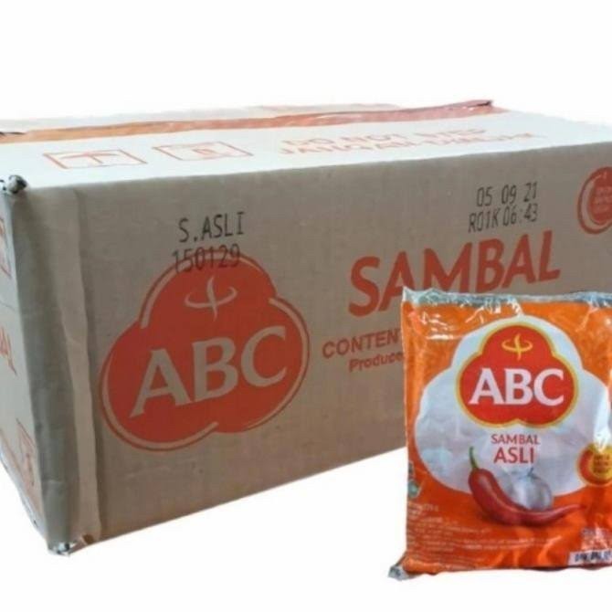 

Sambal ABC Sachet Sti Saos 8gr 1 Dus / Karton Isi 21 Pak