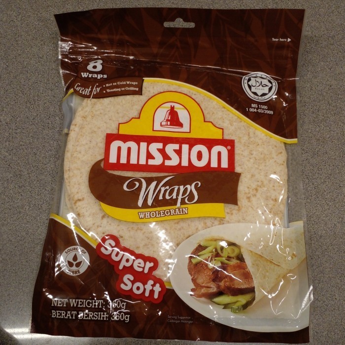 

Terbaru Kulit Kebab Tortilla/ Mission Wraps Wholegrain 8'S 360 Gram/ Tortillas Promo Terlaris