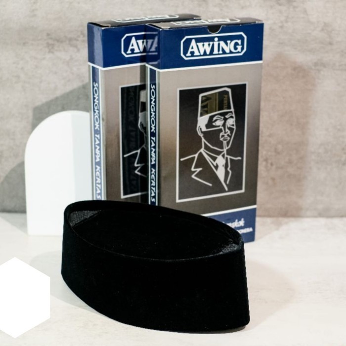 HRG DISKON SONGKOK KOPYAH PECI AWING AC Hitam - Agen Grosir