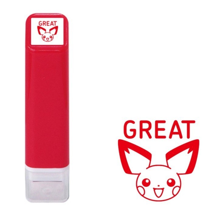 

Kodomo No Kao Mini Stamp Pokmon Pikachu Pre-Inked 6Mm Limited Edition