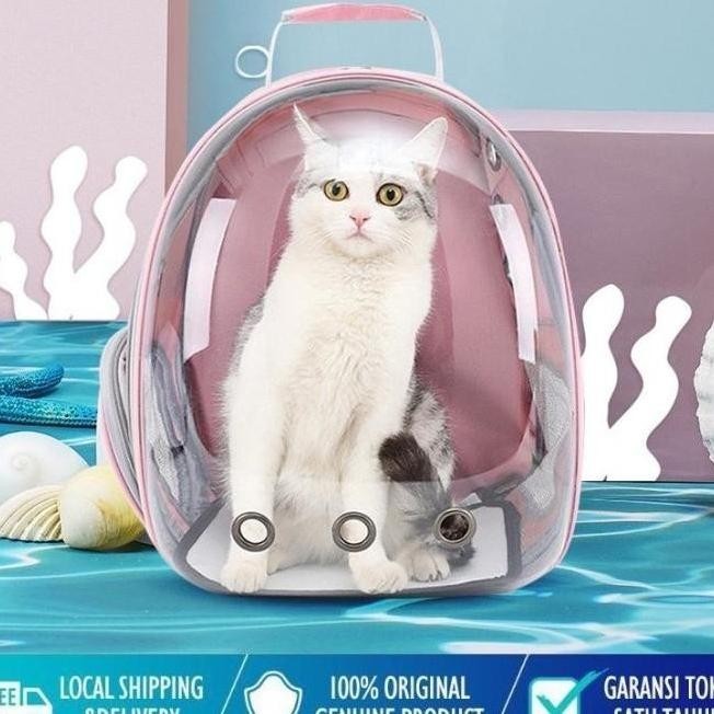 Tas Astronot Kucing Anjing | Tas Transparan | Pet Cargo Tas Kucing