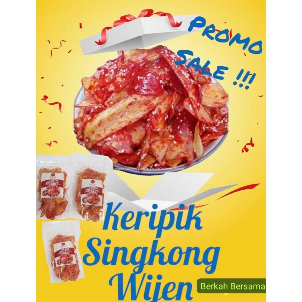 

New Promo Paket isi 3 Keripik Singkong Wijen Pedas Kualitas Premium