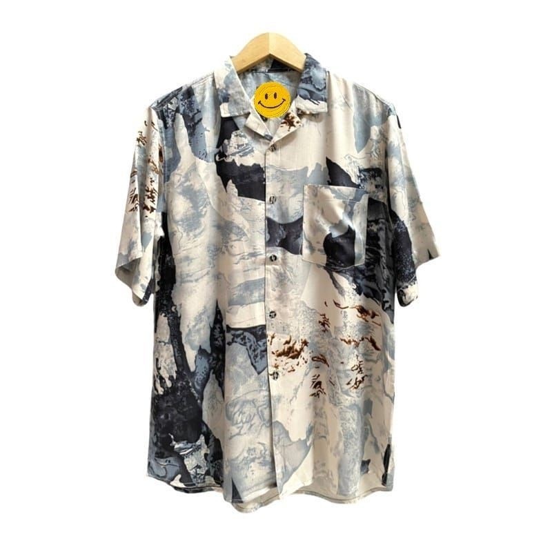 Baju Pria Pakaian Elegan Terbaru 2024 Ootd Hitz Keren Polos Motif Korean Style Kekinian Hem Kondanga