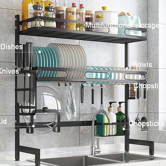 Rak Piring 100cm Stainless Steel Rak Dapur 105cm Dish Dryer 120cm