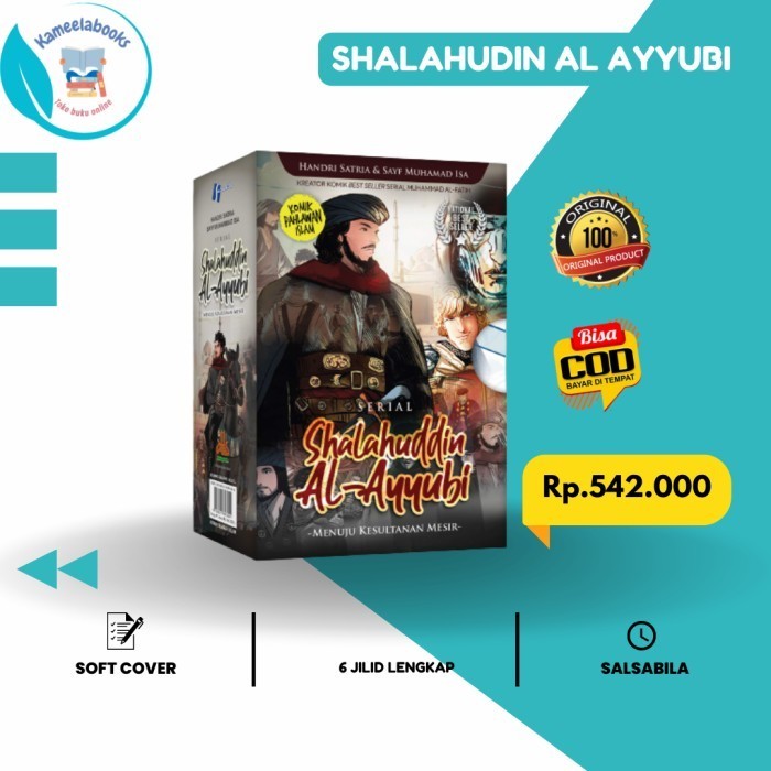 

Paket Komik Shalahuddin Al Ayyubi Jilid 123456 + Box Komik Islami