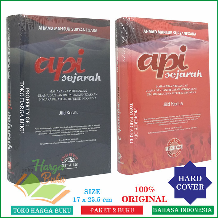 Paket 2 Buku Api Sejarah Jilid 1 Dan 2 - Sejarah Islam Lengkap Di Indo Original Dan Terpercaya