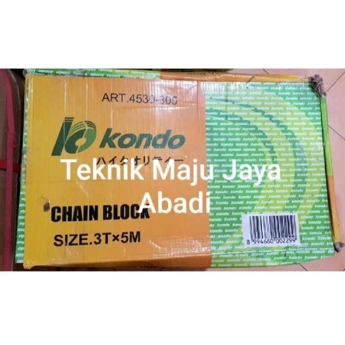 Kondo Chain Block / Takel 3Ton X 5Meter