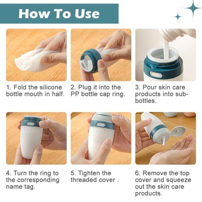 Botol Travel Tempat Sabun Shampoo Lotion Traveling Toiletries